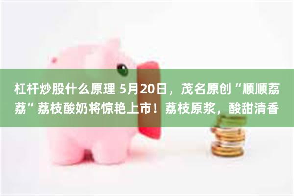 杠杆炒股什么原理 5月20日,茂名原创“顺顺荔荔”荔枝酸奶将惊艳上市!荔枝原浆,酸甜清香
