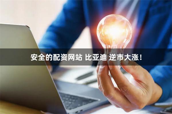 安全的配资网站 比亚迪 逆市大涨!