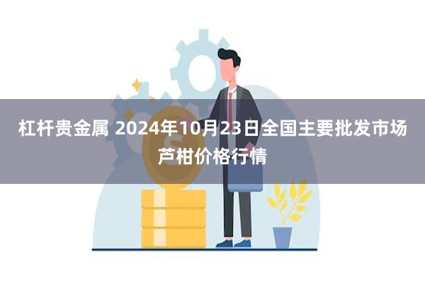 杠杆贵金属 2024年10月23日全国主要批发市场芦柑价格行情