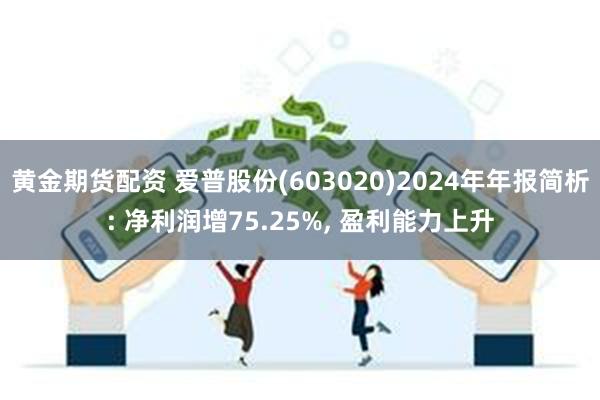 黄金期货配资 爱普股份(603020)2024年年报简析: 净利润增75.25%, 盈利能力上升
