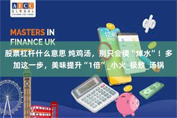 股票杠杆什么意思 炖鸡汤，别只会傻“焯水”！多加这一步，美味提升“1倍”_小火_极致_汤锅